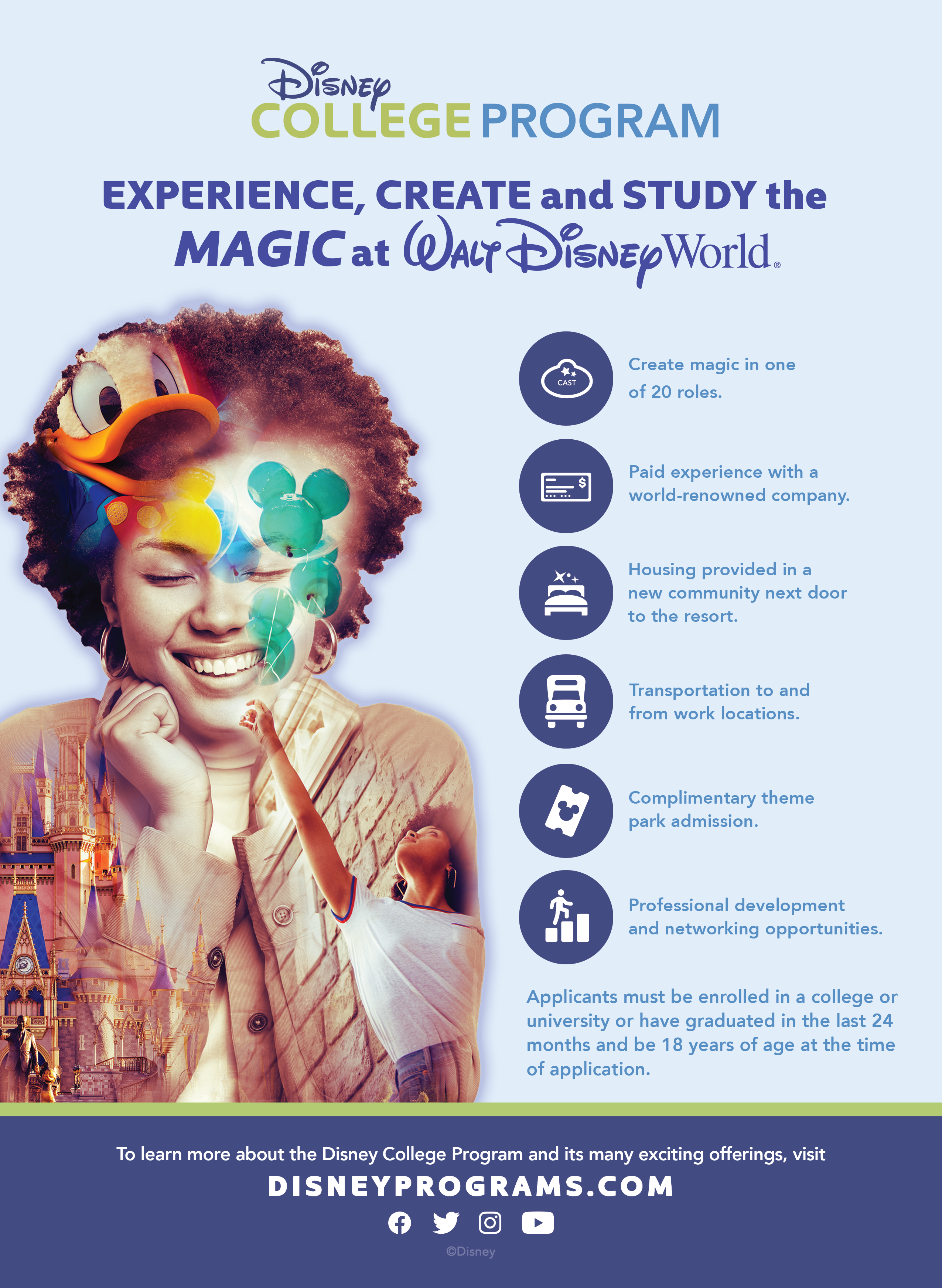 2022 Disney College Program Flyer